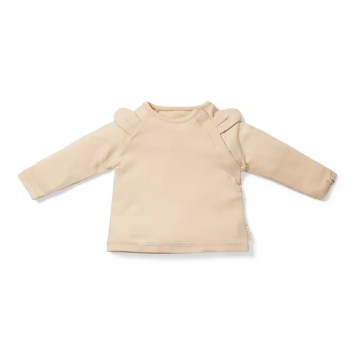 Bluza cu maneca lunga din bumbac organic - Baby Bunny - Sand - Little Dutch 