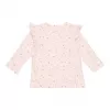 Tricou cu maneca lunga - Little Pink Flowers - print complet - Little Dutch