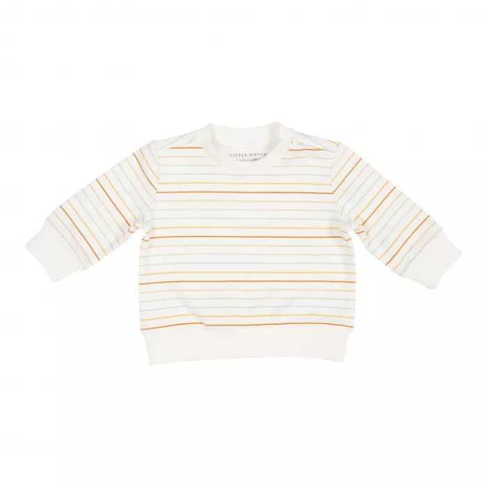 Bluza din bumbac organic cu dungi subtiri - Vintage Sunny Stripes - Little Dutch
