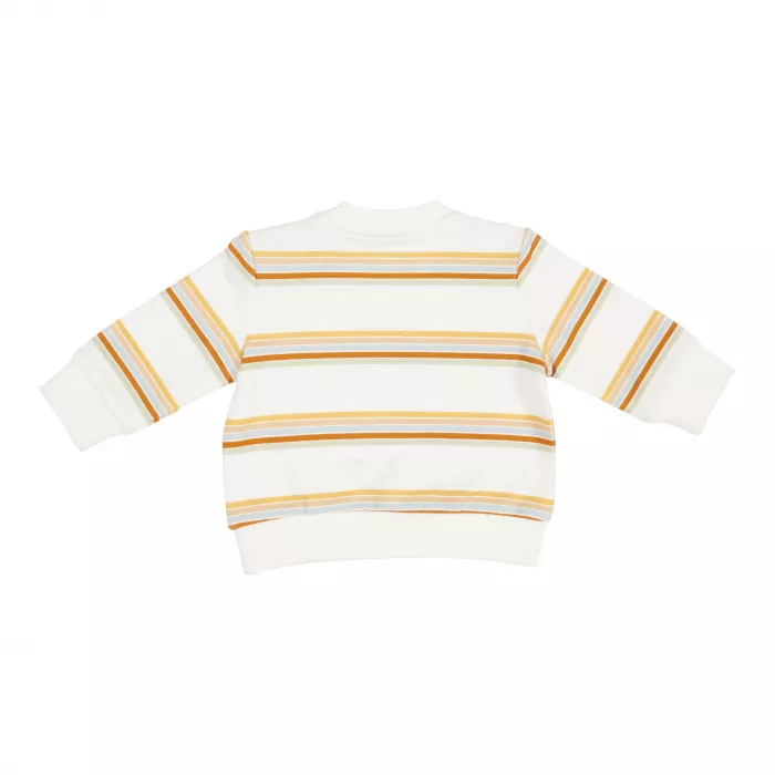 Bluza din bumbac organic cu dungi groase - Vintage Sunny Stripes - Little Dutch