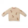 Pulover tricotat din bumbac pentru copii - Reindeers - Little Dutch