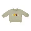 Bluza din bumbac organic Love Green - Vintage Sunny Stripes - Little Dutch