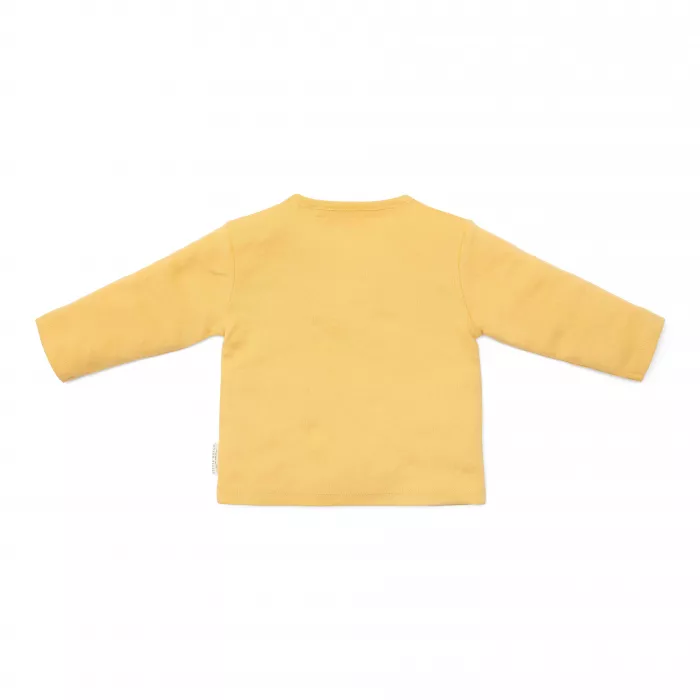 Bluza cu maneca lunga din bumbac organic - Little Farm - Warm Yellow - Little Dutch