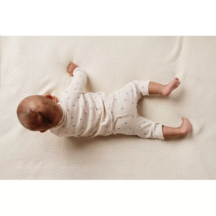 Bluza cu maneca lunga din bumbac organic - Little Farm - Green Leves - Little Dutch