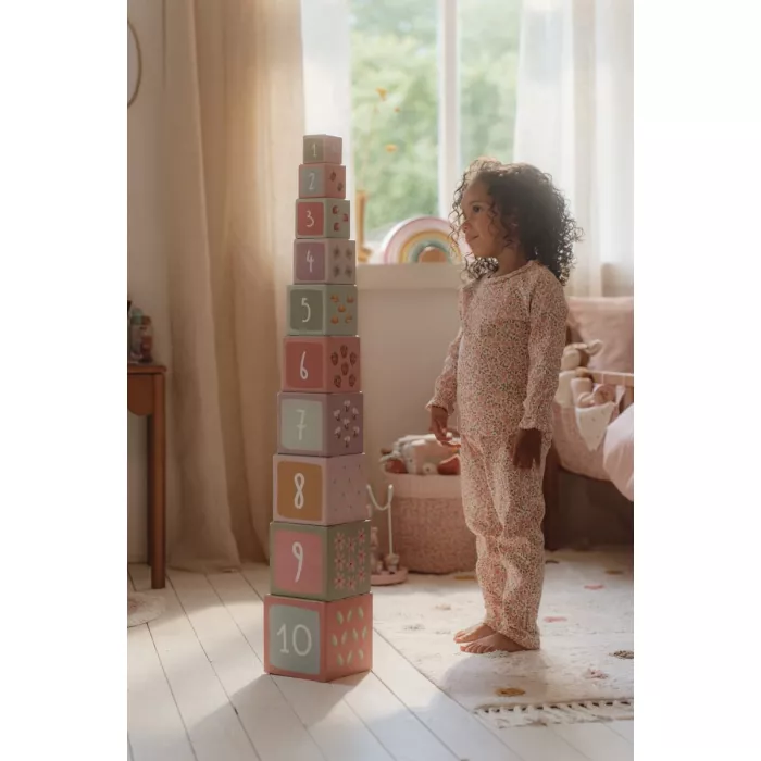Pijama din bumbac organic - Fairy Floral - Little Dutch