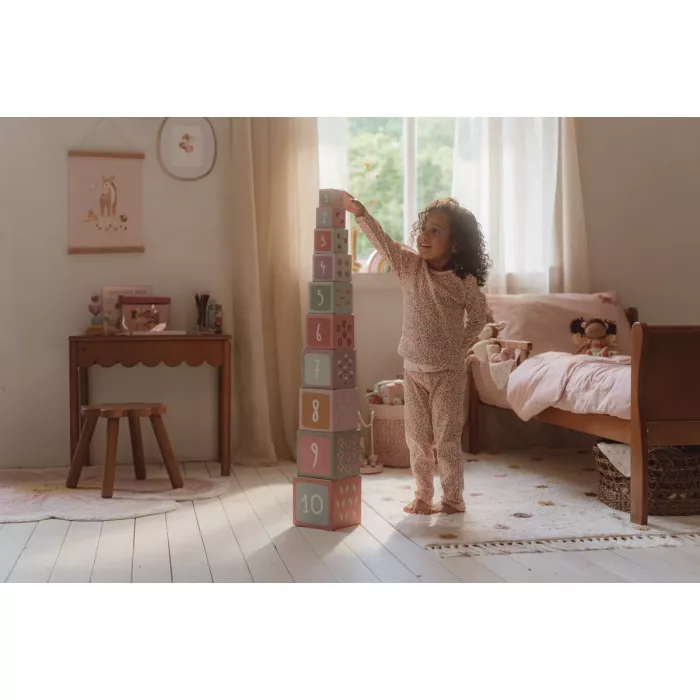 Pijama din bumbac organic - Fairy Floral - Little Dutch