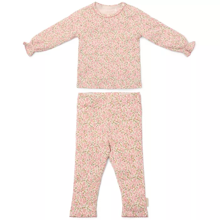Pijama din bumbac organic - Fairy Floral - Little Dutch