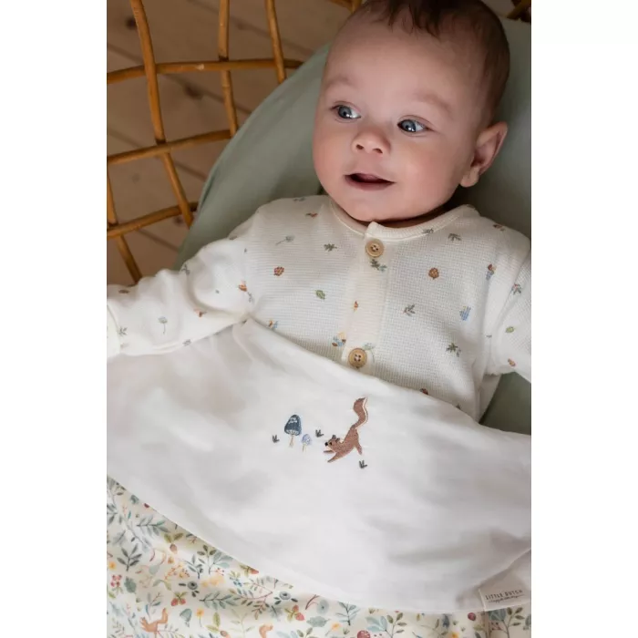Pijama salopeta din bumbac organic pentru copii - Forest Tresures - Little Dutch