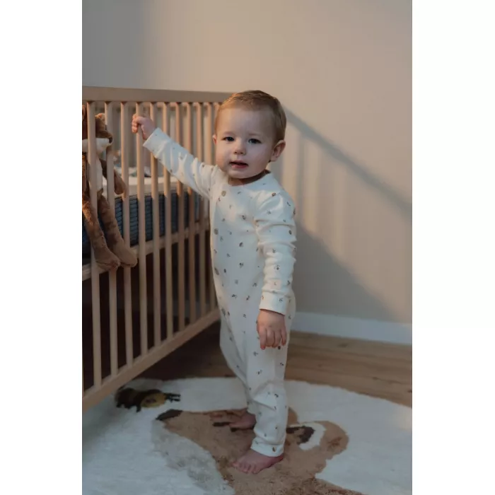 Pijama salopeta din bumbac organic pentru copii - Forest Tresures - Little Dutch