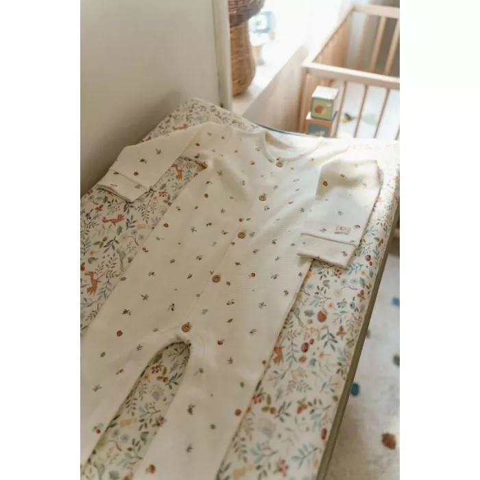 Pijama salopeta din bumbac organic pentru copii - Forest Tresures - Little Dutch