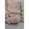 Pijama salopeta din bumbac organic pentru copii - Natural Stripes - Little Dutch
