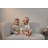 Pijama salopeta din bumbac organic pentru copii - Natural Stripes - Little Dutch