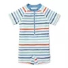 Costum de baie intreg cu maneca scurta - protectie UV 50+ - Stripes Multi Colour - Little Dutch