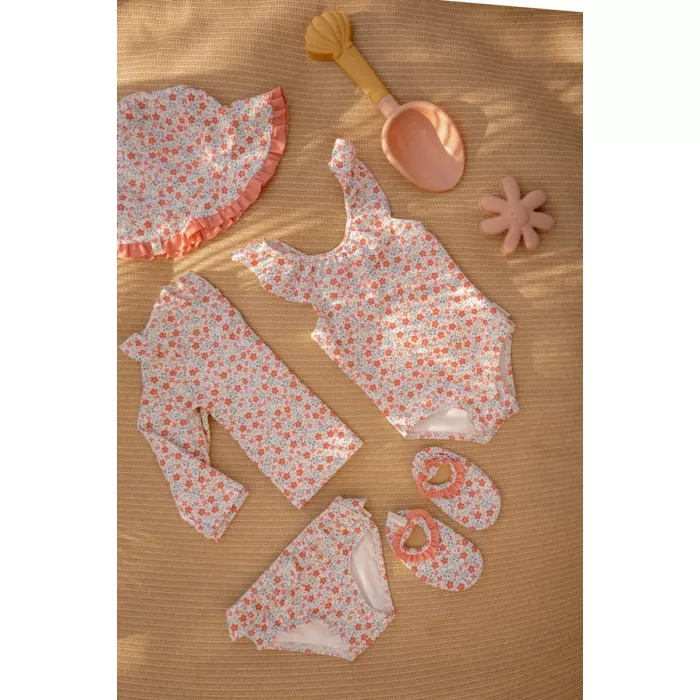 Papuci de inot cu protectie UV 50+ -  Sunny Flowers Multi-colours - Little Dutch