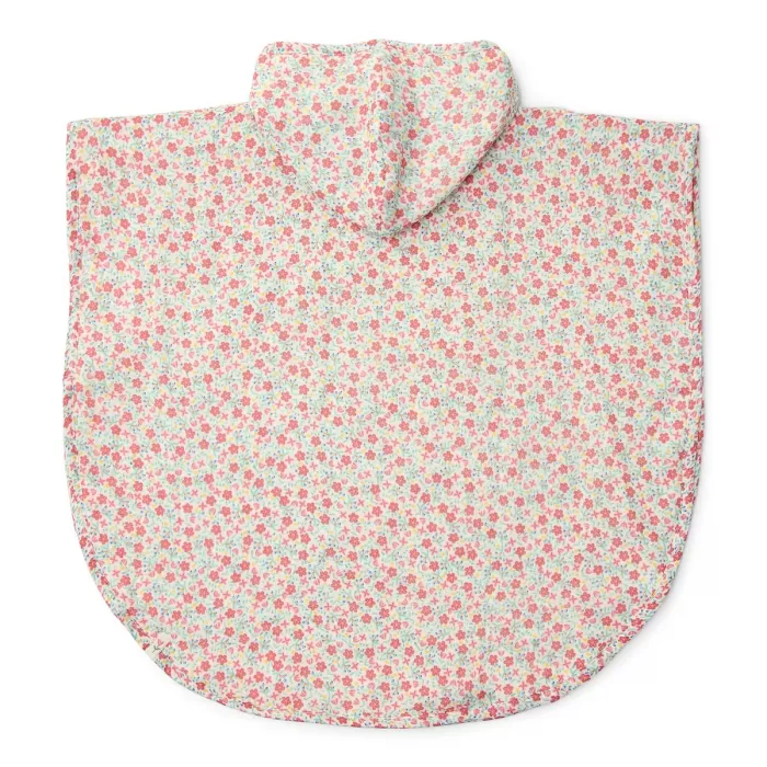 Poncho pentru plaja din bumbac - Sunny Flowers Multi - Little Dutch