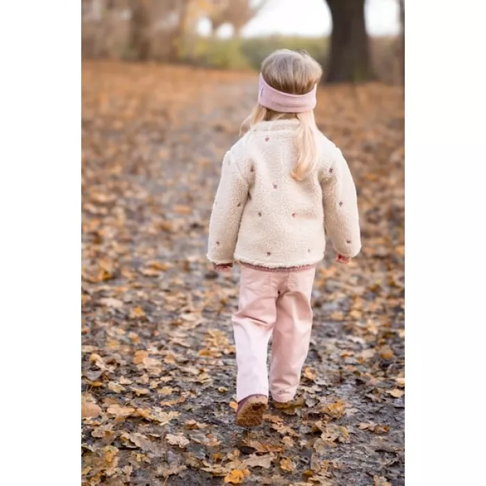 Jacheta din material teddy - Sand - Fairy Garden - Little Dutch