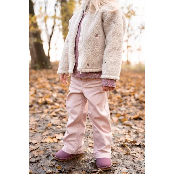Jacheta din material teddy - Sand - Fairy Garden - Little Dutch
