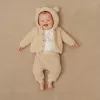Jacheta Teddy pentru bebelusi - Sand - Little Dutch
