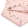 Body fara maneci cu volane din bumbac organic - Fairy Flowers - Little Dutch