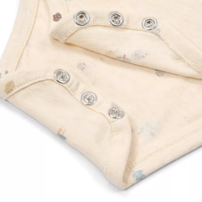 Body fara maneci din bumbac organic - Sand Melee - Little Dutch