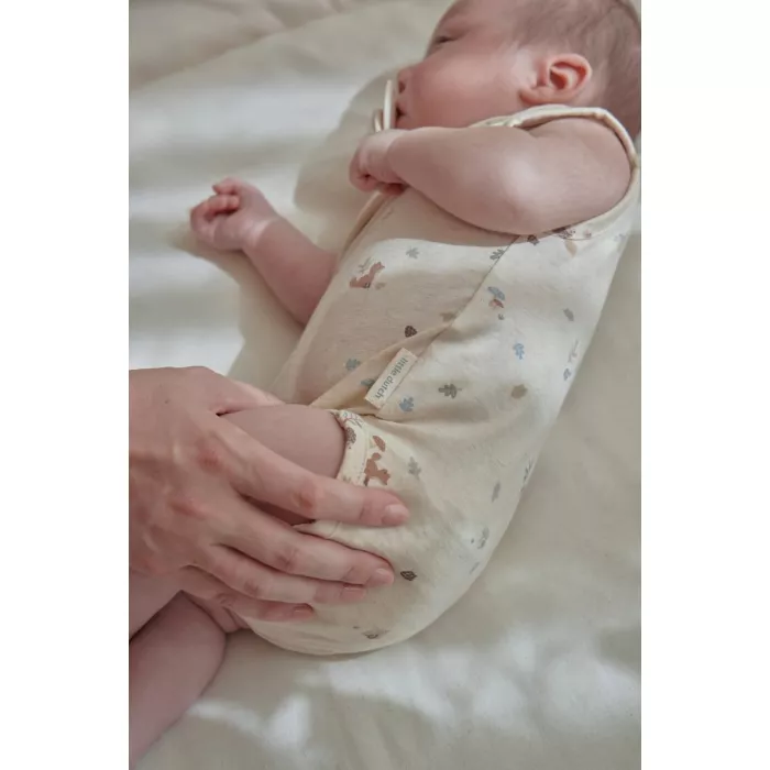 Body fara maneci din bumbac organic - Sand Melee - Little Dutch
