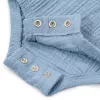 Salopeta romper din bumbac organic - Stone Blue - Little Dutch