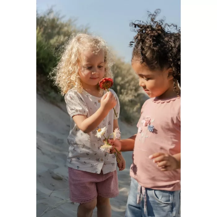 Tricou din bumbac organic - Pink Blush - Little Dutch