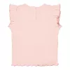 Tricou din bumbac organic cu volanase - Fairy Pink - Bloom - Little Dutch