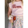 Tricou din bumbac organic cu volanase - Fairy Pink - Bloom - Little Dutch