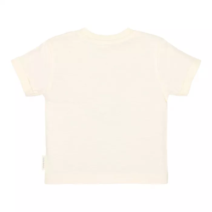Tricou din bumbac organic - Creme - It's a Good Day - Little Dutch