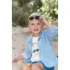 Tricou din bumbac organic - Creme - It's a Good Day - Little Dutch
