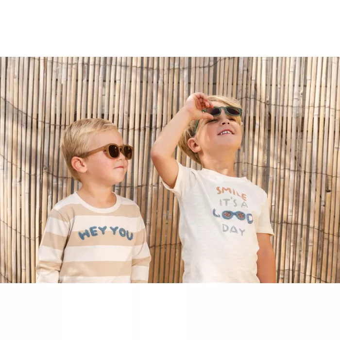 Tricou din bumbac organic - Creme - It's a Good Day - Little Dutch