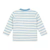 Bluza din bumbac organic - Steel Blue stripe - Little Dutch