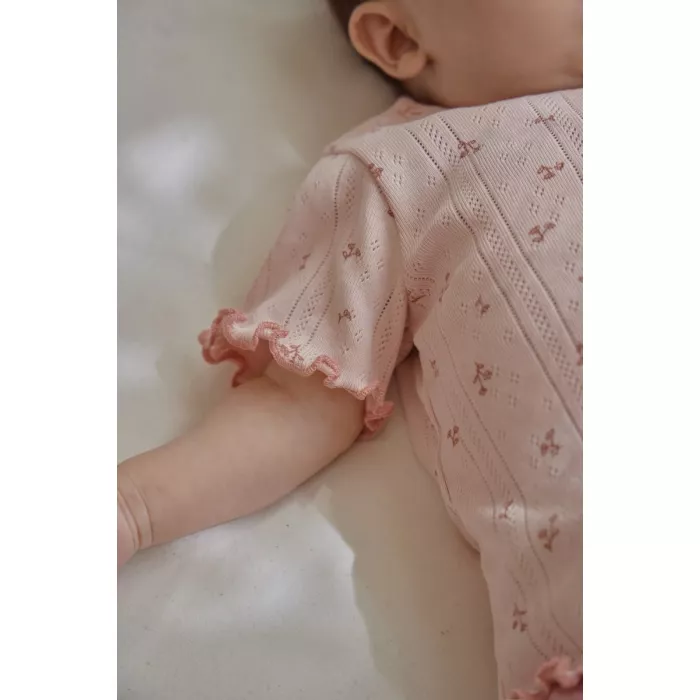 Tricou  din bumbac organic - Pink Fairy Flowers - Little Dutch