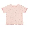 Tricou  din bumbac organic - Pink Fairy Flowers - Little Dutch