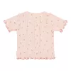 Tricou  din bumbac organic - Pink Fairy Flowers - Little Dutch