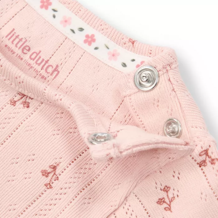 Tricou  din bumbac organic - Pink Fairy Flowers - Little Dutch