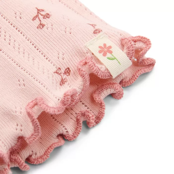 Tricou  din bumbac organic - Pink Fairy Flowers - Little Dutch