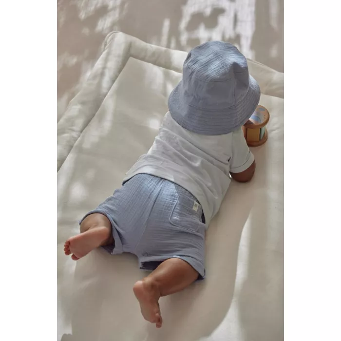 Tricou din bumbac organic - Baby Blue - Little Dutch