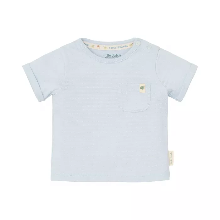 Tricou din bumbac organic - Baby Blue - Little Dutch