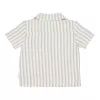 Camasa cu maneca scurta din bumbac organic - Multi Stripe - Little Dutch