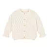 Cardigan tricotat din bumbac organic - Creme - Little Dutch