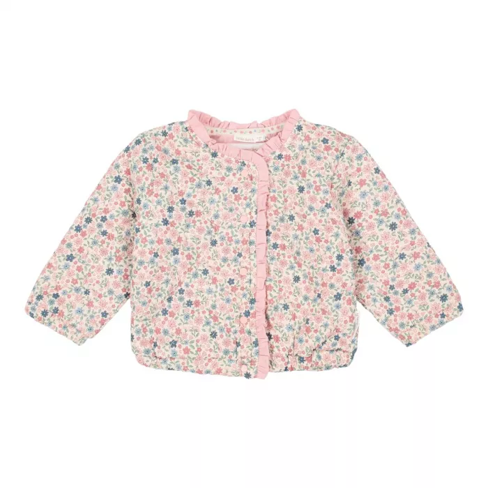 Jacheta cu volane din bumbac organic - Meadow Flowers - Little Dutch