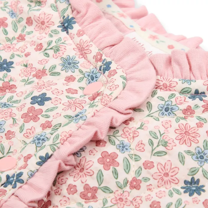 Jacheta cu volane din bumbac organic - Meadow Flowers - Little Dutch