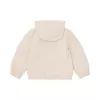 Jacheta cu gluga din bumbac organic - Sand - Little Dutch