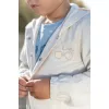 Jacheta cu gluga din bumbac organic - Sand - Little Dutch