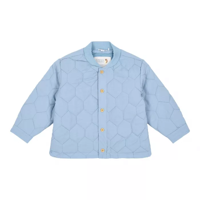 Jacheta din bumbac organic - Steel Blue - Little Dutch