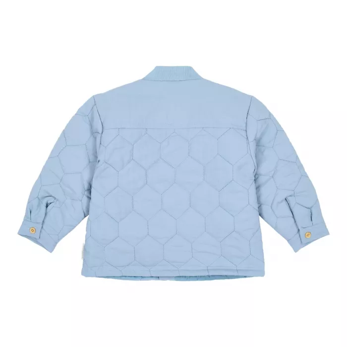 Jacheta din bumbac organic - Steel Blue - Little Dutch