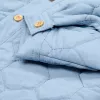 Jacheta din bumbac organic - Steel Blue - Little Dutch