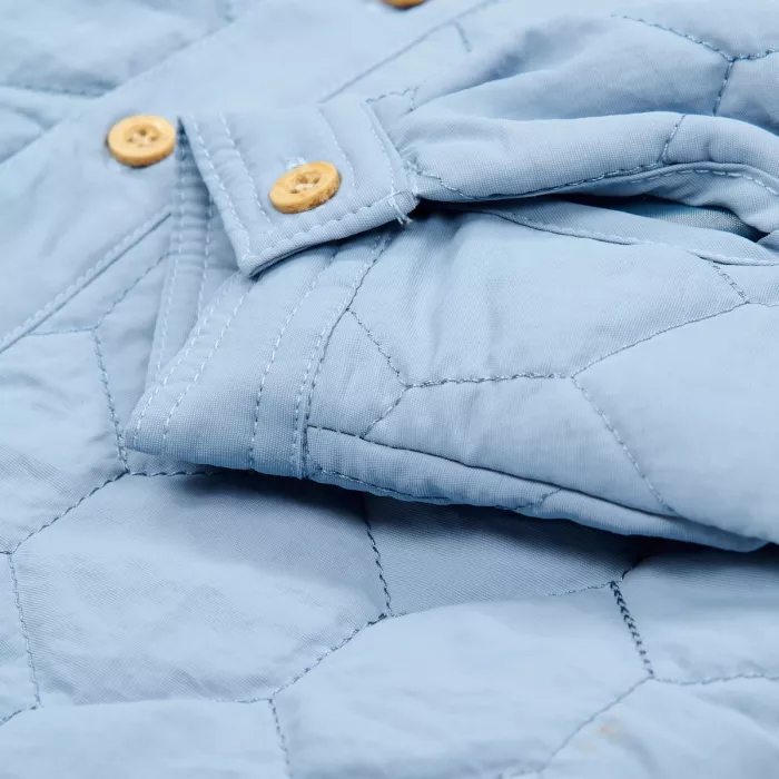 Jacheta din bumbac organic - Steel Blue - Little Dutch